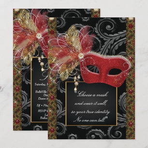 Masquerade Sweet 16 Party, Mis Quince Anos Kaart