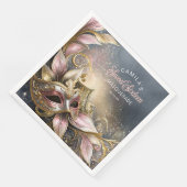 Masquerade Sweet 16 Roos Gold ID1032 Servet (Hoek)