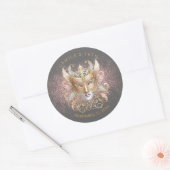 Masquerade Sweet 16 Roos Gold V2 ID1032 Ronde Sticker (Envelop)