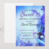 Masquerade sweet 16 uitnodiging (Voorkant / Achterkant)