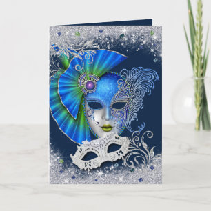 Masquerade Sweet Sixteen Silver en Blue