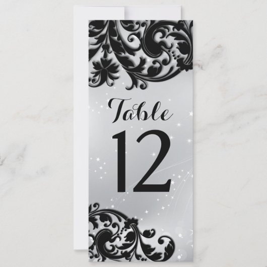 Masquerade tabelnummerkaart kaart (Voorkant)