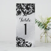 Masquerade tabelnummerkaart kaart (Staand voorkant)
