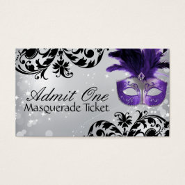 Masquerade toegangsbewijzen visitekaartjes