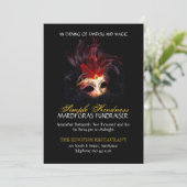 Masquerade-uitnodiging - Aangepast Kaart (Staand voorkant)