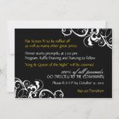 Masquerade-uitnodiging - Aangepast Kaart (Achterkant)