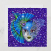 Masquerade - Uitnodiging voor kostuumfeest door SR (Voorkant / Achterkant)