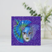 Masquerade - Uitnodiging voor kostuumfeest door SR (Staand voorkant)