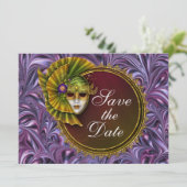 Masquerade - Uitnodiging voor kostuumfeest door SR (Staand voorkant)