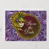 Masquerade - Uitnodiging voor kostuumfeest door SR (Voorkant / Achterkant)