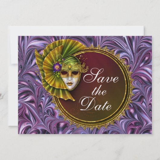 Masquerade - Uitnodiging voor kostuumfeest door SR (Voorkant)