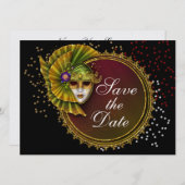 Masquerade - Uitnodiging voor kostuumfeest door SR (Voorkant / Achterkant)