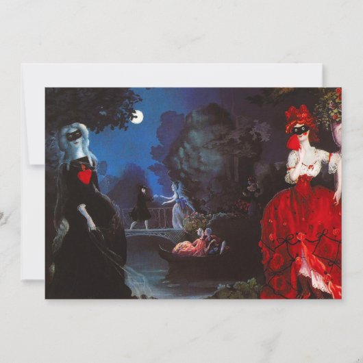 Masquerade-uitnodigingen Kaart (Voorkant)