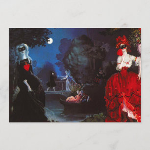 Masquerade-uitnodigingen Kaart