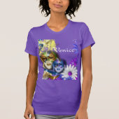 Masquerade Venetiaanse maskers reizen meisjes T-shirt (Voorkant)