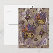 MASQUERADE VENETIE KUNST      BRIEFKAART (Voorkant / Achterkant)