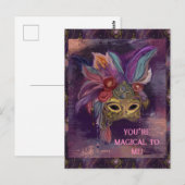 MASQUERADE VENETIE KUNST BRIEFKAART (Voorkant / Achterkant)