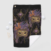 MASQUERADE VENETIE KUNST GOLFHANDDOEK (Insitu)
