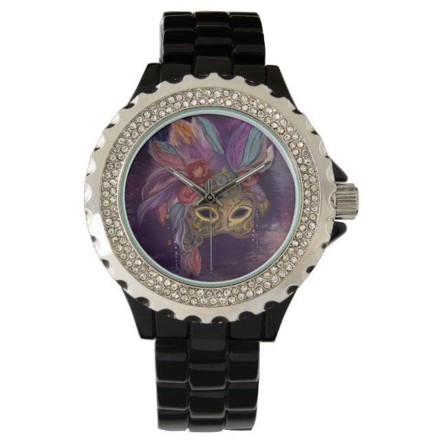 MASQUERADE VENETIE  KUNST      HORLOGE (Voorkant)