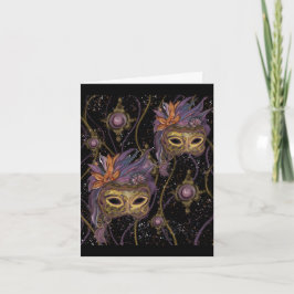 MASQUERADE VENETIE KUNST KAART