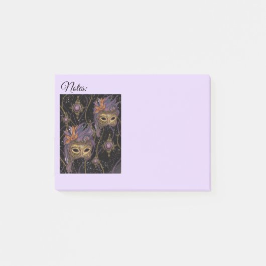 MASQUERADE VENETIE KUNST POST-IT® NOTES (Voorkant)
