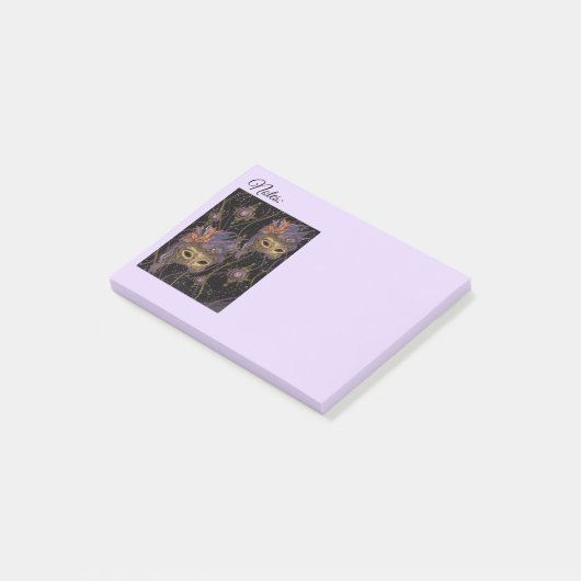 MASQUERADE VENETIE KUNST POST-IT® NOTES (Schuin)