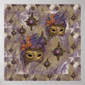 MASQUERADE VENETIE KUNST      POSTER (Voorkant)