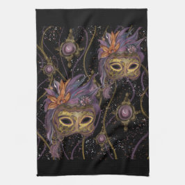 MASQUERADE VENETIE KUNST THEEDOEK