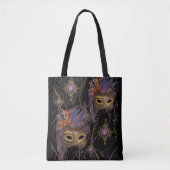 MASQUERADE VENETIE KUNST TOTE BAG (Voorkant)