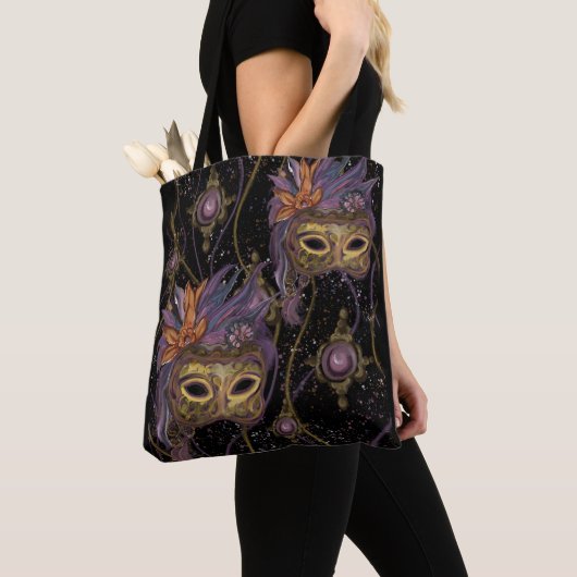 MASQUERADE VENETIE KUNST TOTE BAG (Dichtbij)