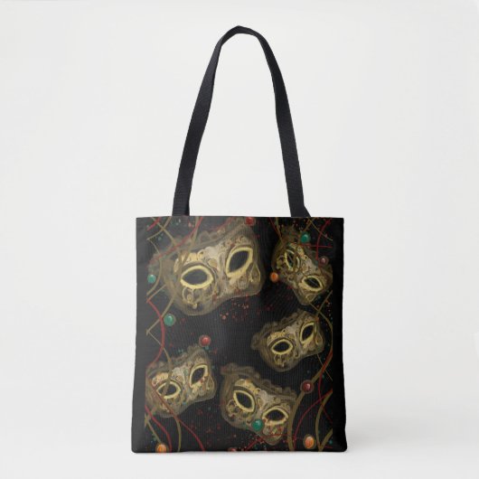 MASQUERADE VENETIE  KUNST      TOTE BAG (Voorkant)