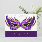 Masquerade Venlicaanse maskerpartij Kaart (Staand voorkant)