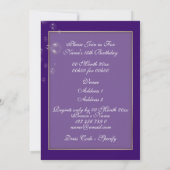 Masquerade verjaardagskostuum thema PERSONALIZE Kaart (Achterkant)