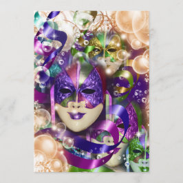 Masquerade verjaardagsmeisjes PERSONALIZE Kaart