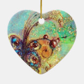 MASQUERADE / VLINDERPLANT Hart Keramisch Ornament (Achterkant)