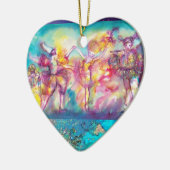 MASQUERADE / VLINDERPLANT Hart Keramisch Ornament (Links)