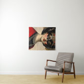 Masquerade Vrouw Wandkleed (In Situ (horizontaal))