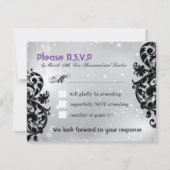 Masquerade Wedding RSVP-kaarten RSVP Kaartje (Achterkant)