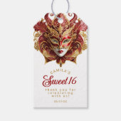 Masquerade Zoet 16 Rood Goud ID1032 Cadeaulabel (Voorkant)