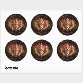 Masquerade Zoet 16 Rood Goud V2 ID1032 Ronde Sticker (Vel)