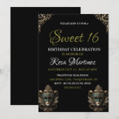 Masquerade zoet 16 uitnodiging (Voorkant / Achterkant)