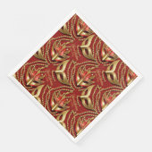 Masquerade Zoete Zestien Kralen Maskers Rood ID103 Servet (Hoek)