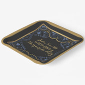 Masqueradefeest gemaskerd bal verjaardag luxe papieren bordje (Gebogen)