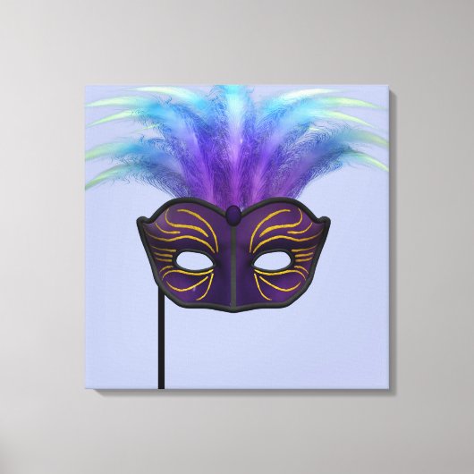 Masquerademasker Canvas Afdruk (Voorkant)