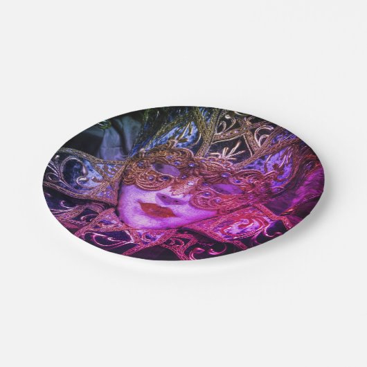 Masquerademasker Victoriaans elegant gotisch Papieren Bordje (Gekanteld)