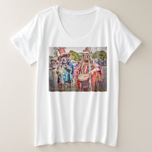 Masqueraders Grote Maat T-shirt (Design voorkant)