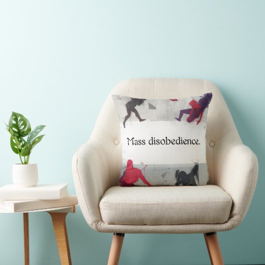 Mass disobedience. kussen (Stoel)