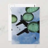 Mass Jump Mission, Parachutes, VS Army Briefkaart (Voorkant / Achterkant)