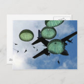 Mass Jump Mission, Parachutes, VS Army Briefkaart (Voorkant / Achterkant)