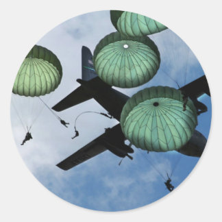 Mass Jump Mission, Parachutes, VS Army Ronde Sticker